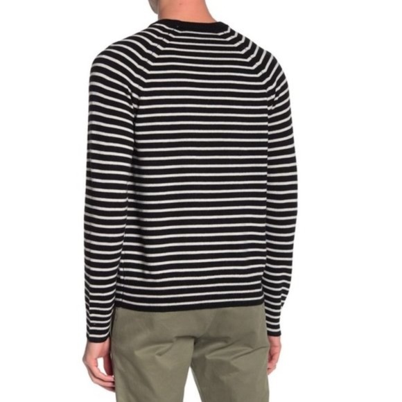 Vince Striped Wool Crew Neck Sweater - Picture 2 of 2